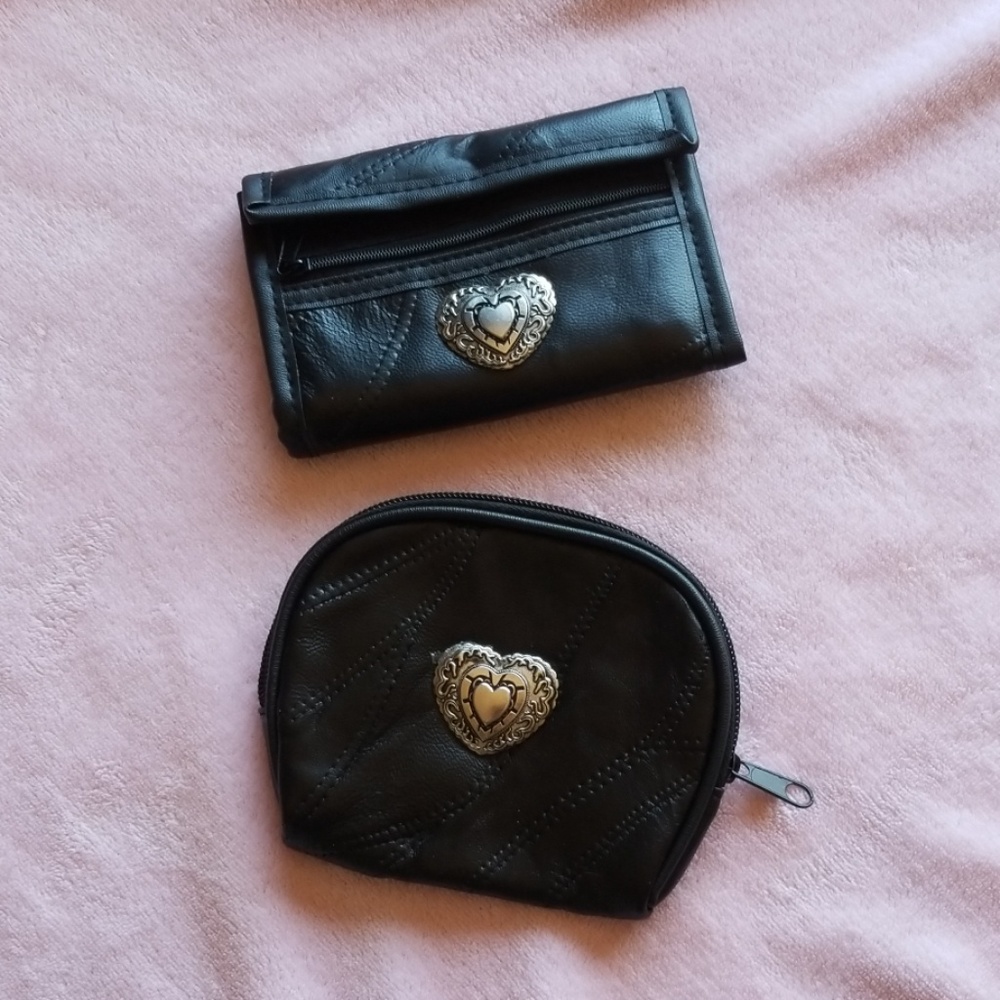 Patchwork Leather wallet set